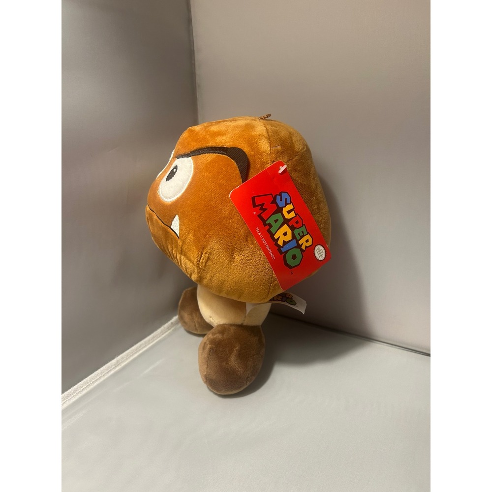 Nintendo Super Mario Goomba Plush Toy Brown Mushroom Enemy Good Stuff 2024 NWT